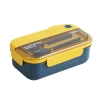 Caja de almuerzo de plástico personalizable microondas portátil para estudiantes caja de almuerzo de comedor para adultos caja de bento de estilo japonés bento Item Picture